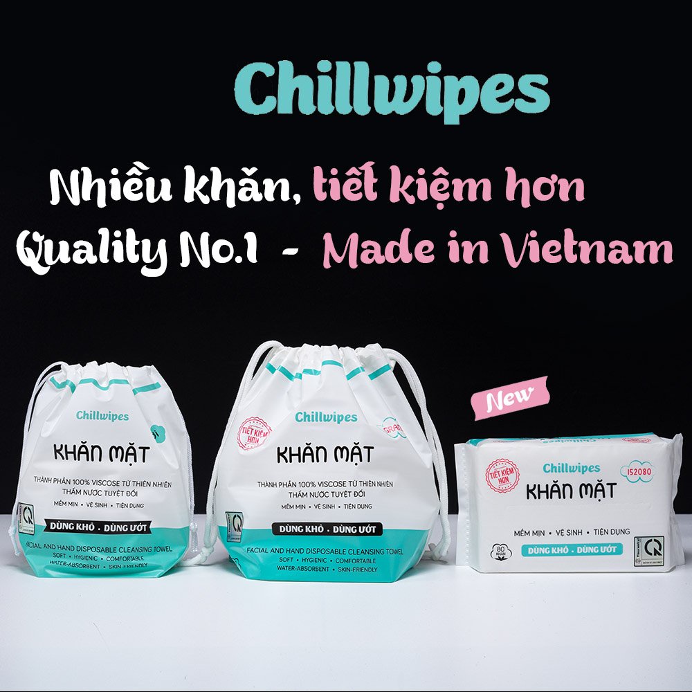 Review Khăn mặt khô Chillwipes