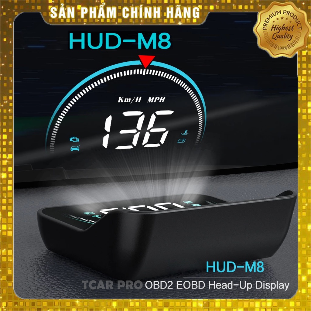 Review Bộ Hiển Thị Tốc Độ Kính Lái Ô tô