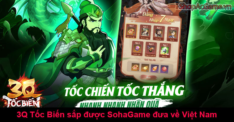 3Q Tốc Biến sắp được SohaGame đưa về Việt Nam