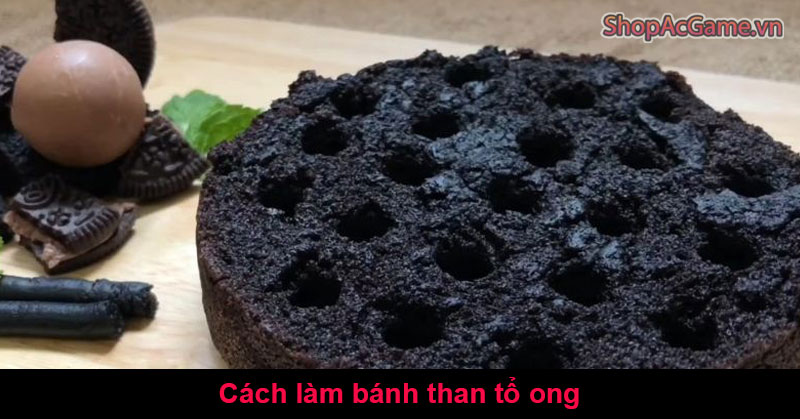 Cách làm bánh than tổ ong