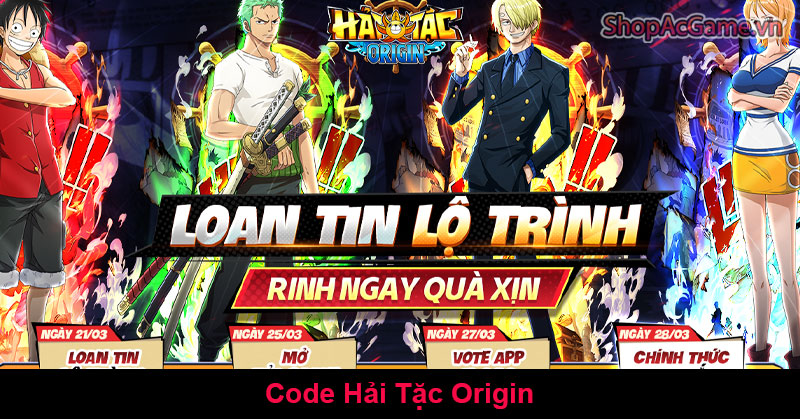 Code Hải Tặc Origin