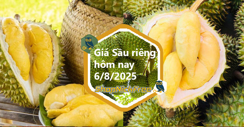Giá Sầu riêng hôm nay 6/08/2025