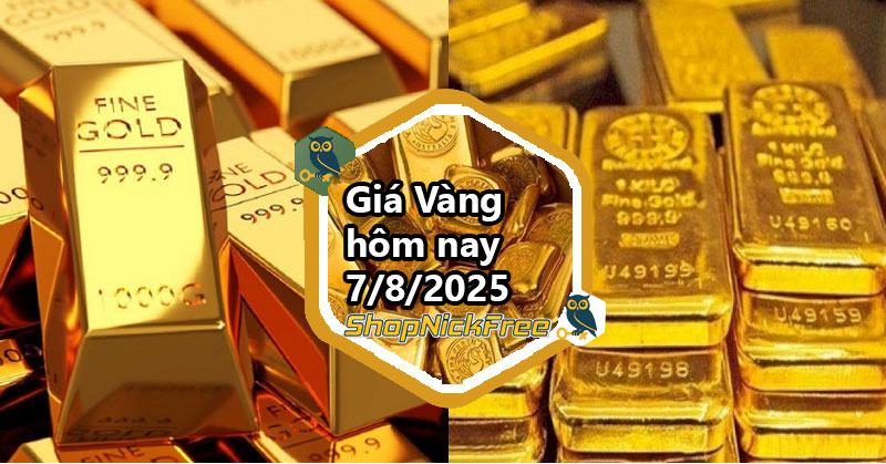 Giá vàng trong nước hôm nay 7/08/2025