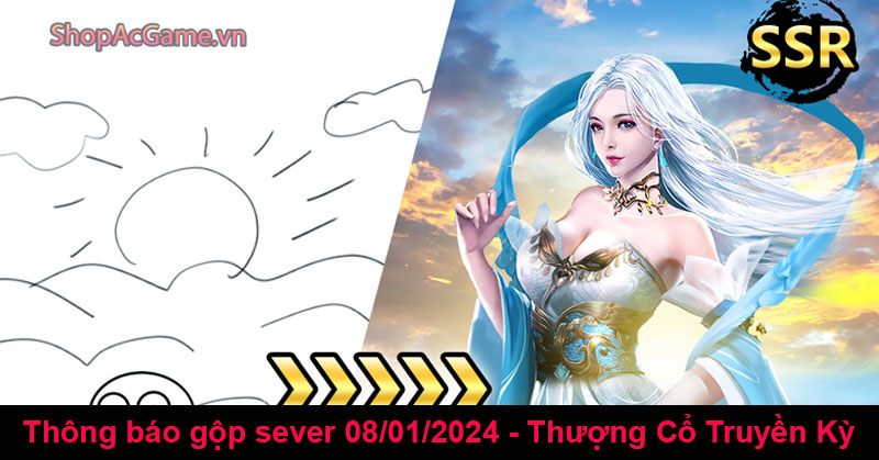 Thông báo gộp sever 08/01/2024