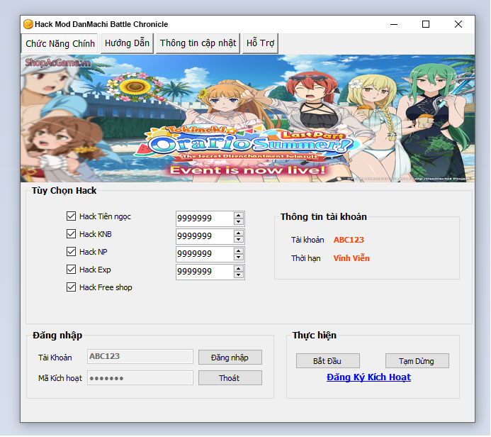 Hack Mod DanMachi Battle Chronicle