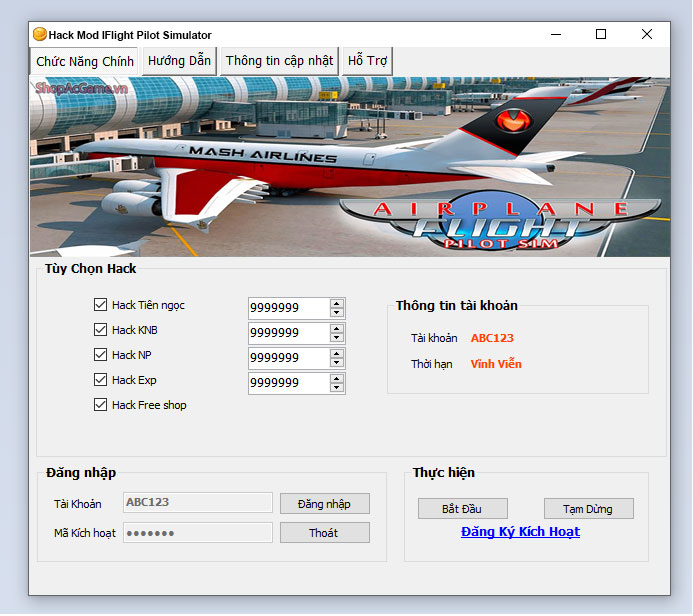 Hack Mod Flight Pilot Simulator