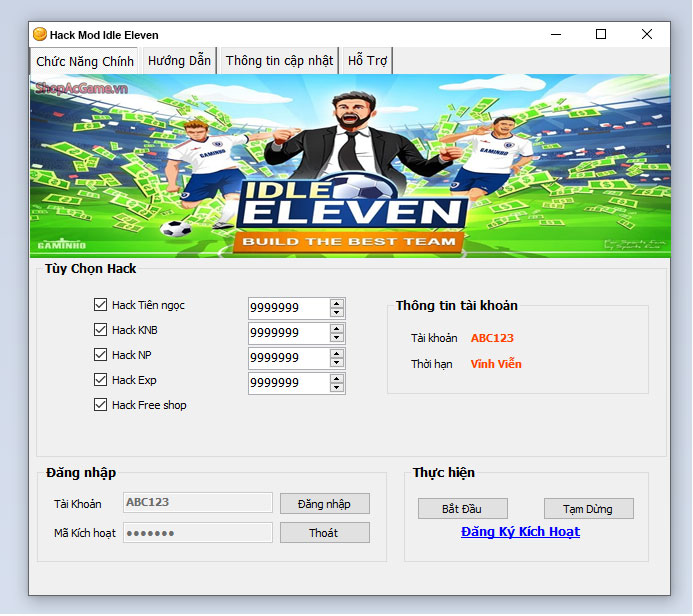 Hack Mod Idle Eleven