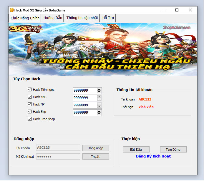 Hack Mod 3Q Siêu Lầy SohaGame