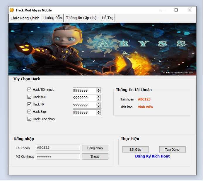 Hack Mod Abyss Mobile Thành Công 100%