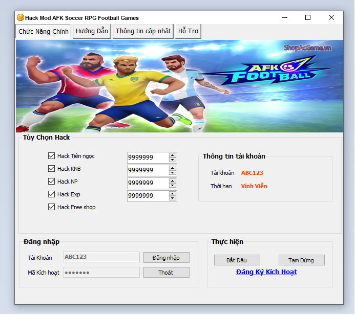 Hack Mod AFK Soccer RPG Football Games