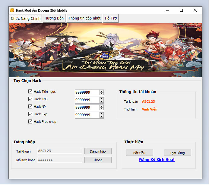 Hack Mod Âm Dương Giới Mobile