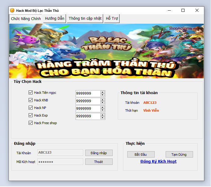 Hack Mod Bộ Lạc Thần Thú