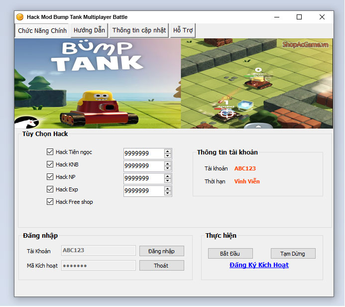 Hack Mod Bump Tank Multiplayer Battle