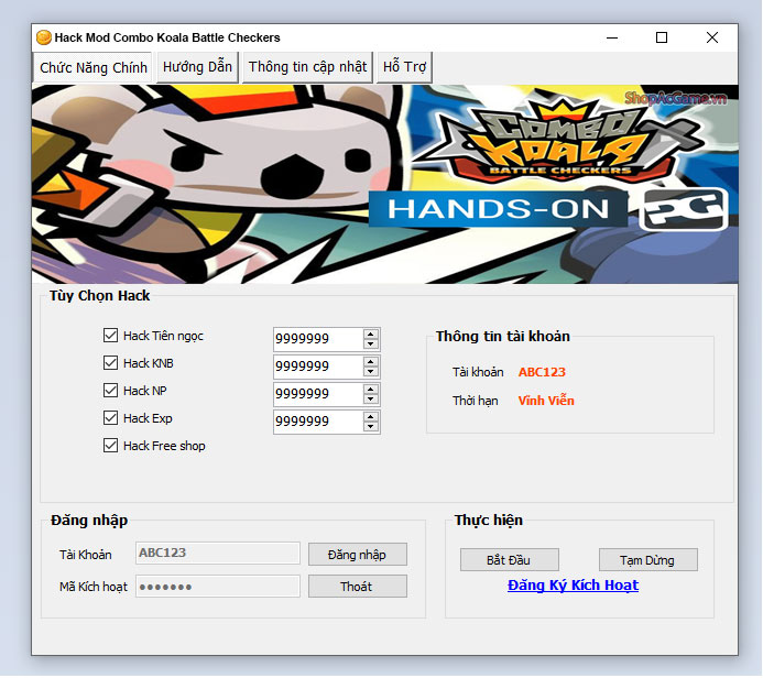 Hack Mod Combo Koala Battle Checkers