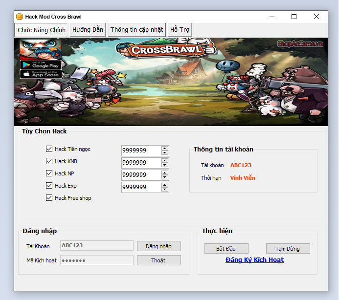 Hack Mod Cross Brawl Thành Công 100%