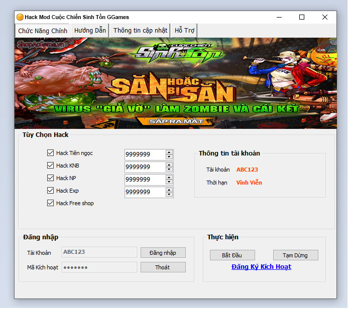 Hack Mod Cuộc Chiến Sinh Tồn GGames