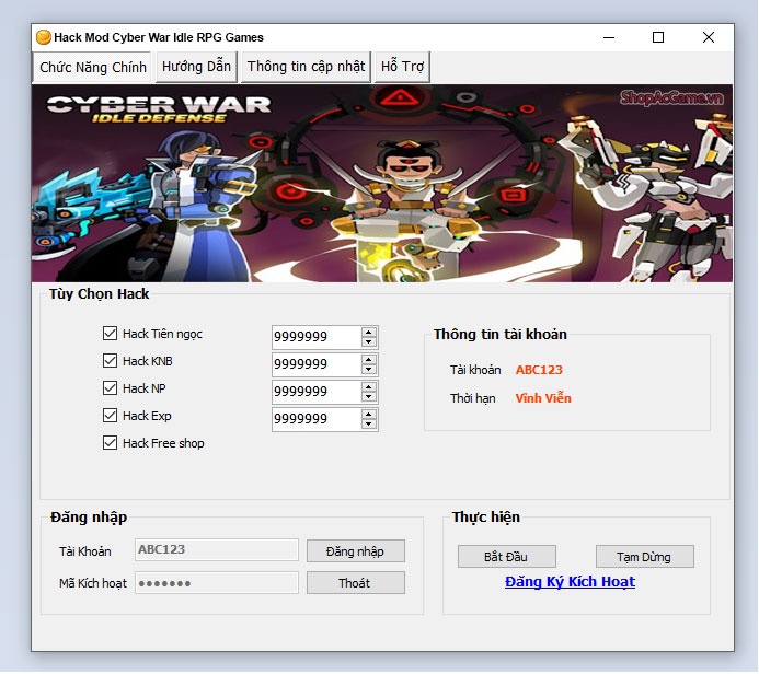 Hack Mod Cyber War Idle RPG Games