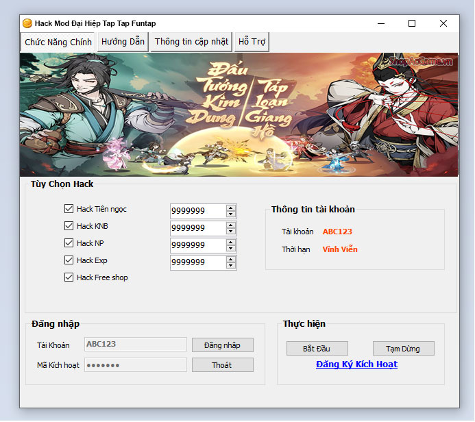 Hack Mod Đại Hiệp Tap Tap Funtap
