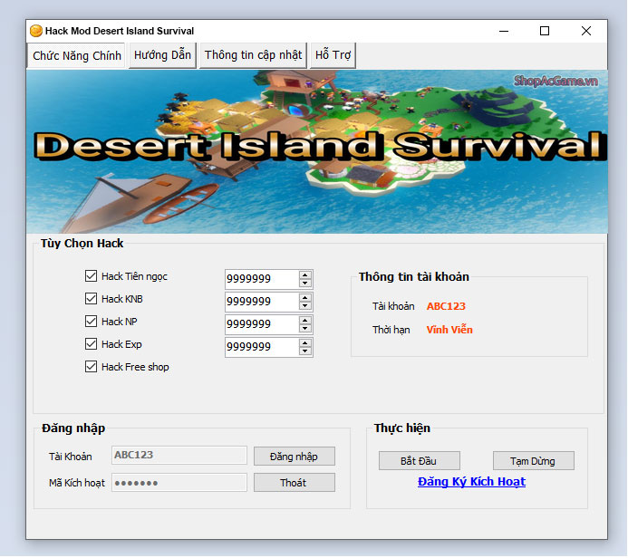 Hack Mod Desert Island Survival