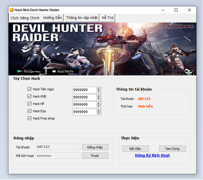 Hack Mod Devil Hunter Raider