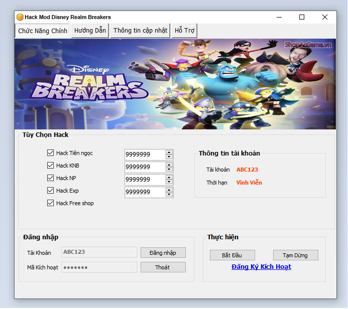 Hack Mod Disney Realm Breakers