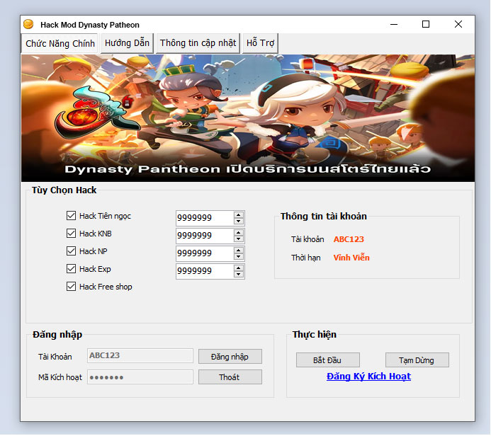Hack Mod Dynasty Patheon Thành Công 100%