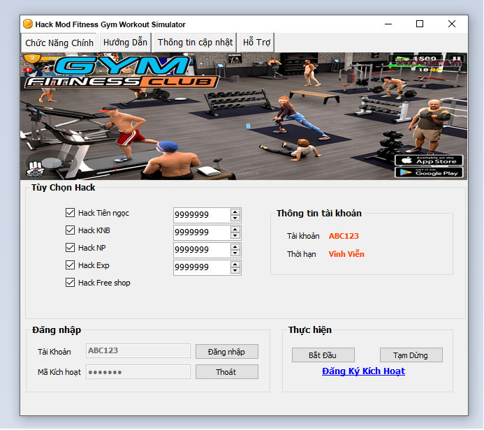 Hack Mod Fitness Gym Workout Simulator