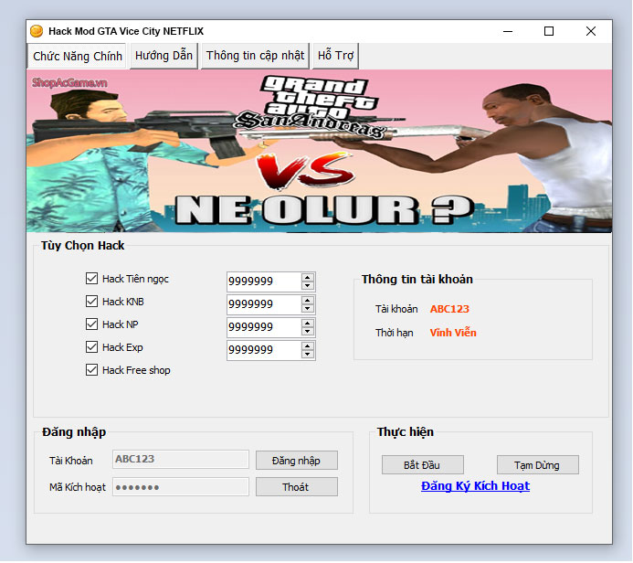 Hack Mod GTA Vice City NETFLIX