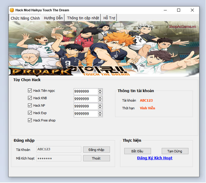 Hack Mod Haikyu Touch The Dream