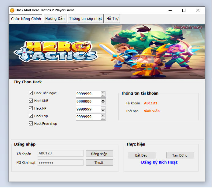 Hack Mod Hero Tactics 2 Player Game