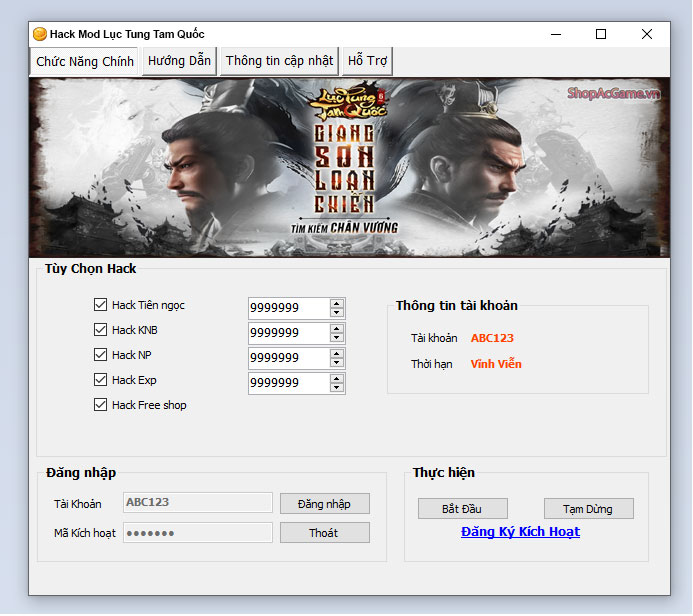 Hack Mod Lục Tung Tam Quốc