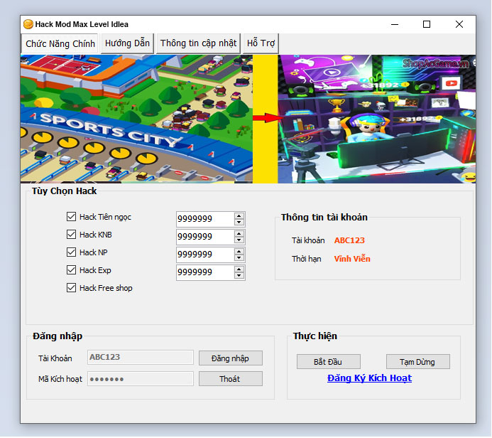 Hack Mod Max Level Idlea