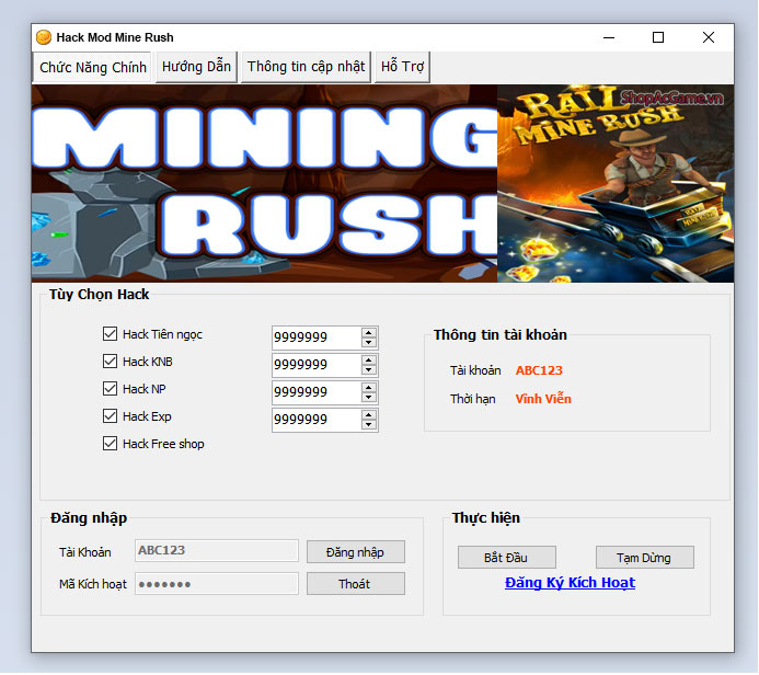 Hack Mod Mine Rush