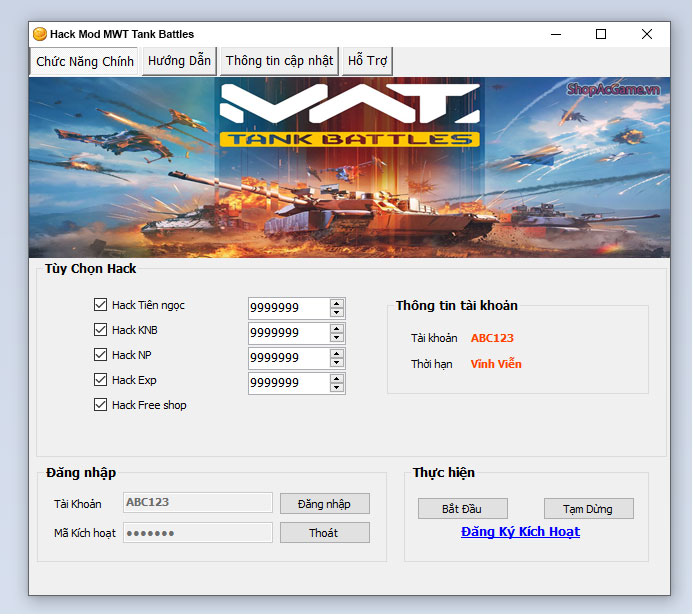 Hack Mod MWT Tank Battles