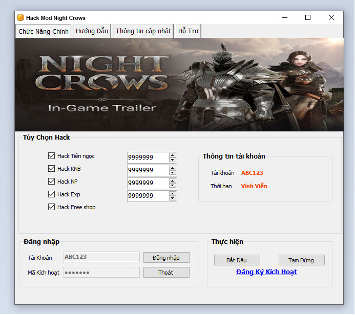 Hack Mod Night Crows Thành Công 100%