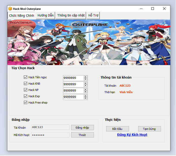 Hack Mod Outerplane Thành Công 100%