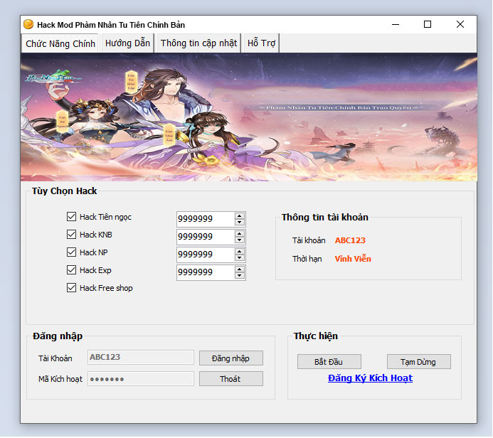 Hack Mod Phàm Nhân Tu Tiên Chính Bản