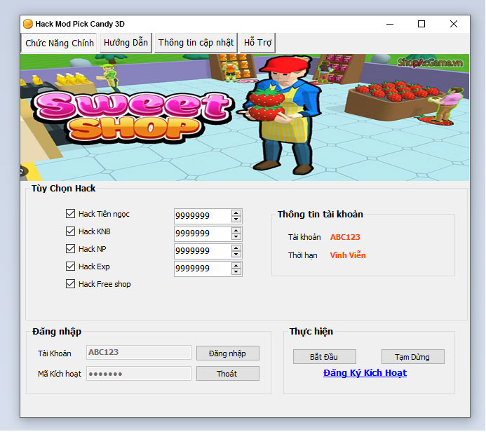 Hack Mod Pick Candy 3D