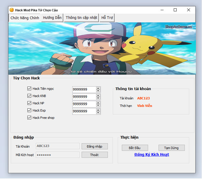 Hack Mod Pika Tớ Chọn Cậu