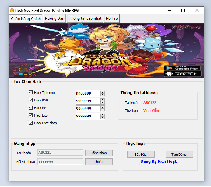 Hack Mod Pixel Dragon Knights Idle RPG