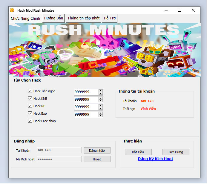 Hack Mod Rush Minutes Thành Công 100%