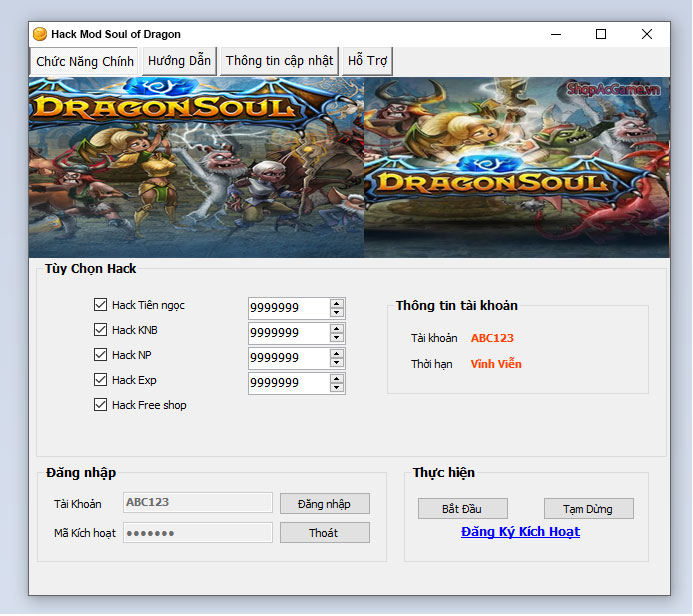 Hack Mod Soul of Dragon