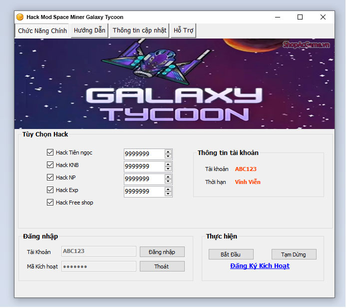 Hack Mod Space Miner Galaxy Tycoon