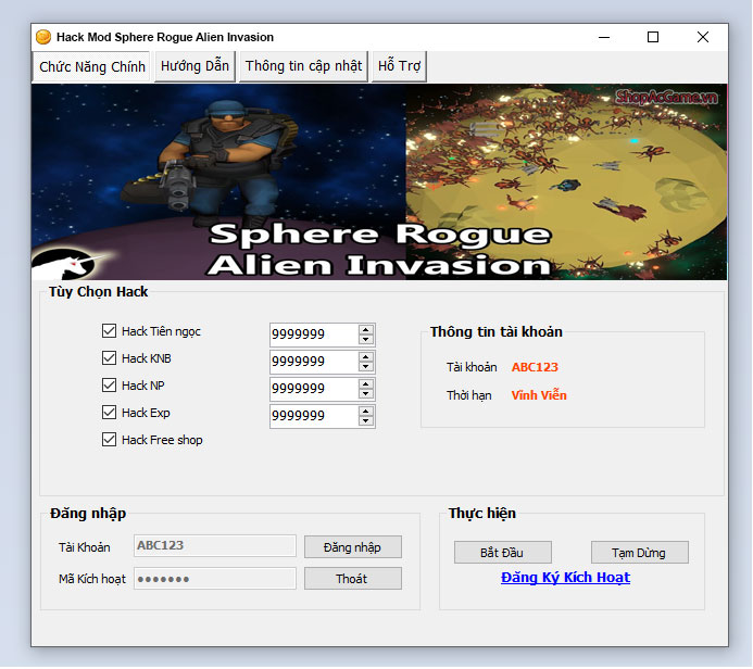 Hack Mod Sphere Rogue Alien Invasion