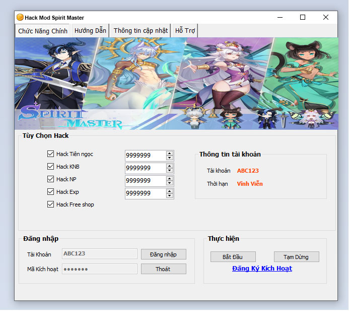 Hack Mod Spirit Master Thành Công 100%