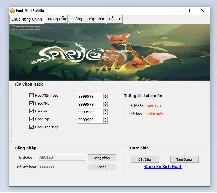 Hack Mod Spiritle Thành Công 100%
