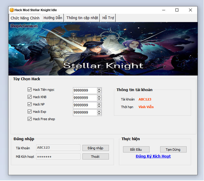 Hack Mod Stellar Knight Idle