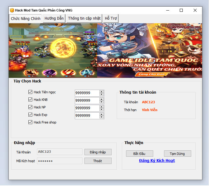 Hack Mod Tam Quốc Phản Công VNG