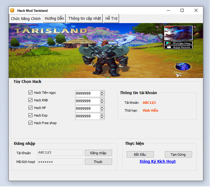 Hack Mod Tarisland Thành Công 100%