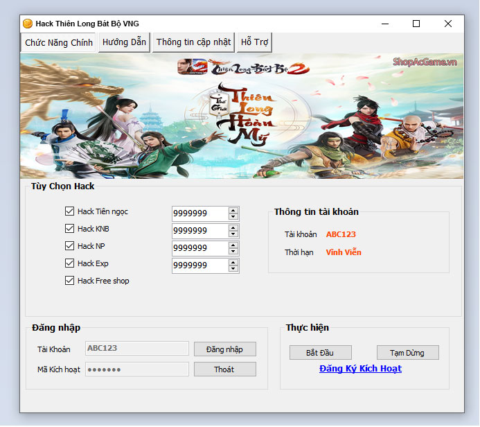 Hack Mod Thiên Long Bát Bộ VNG